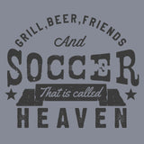 #TheSoccerMan T-Shirt - Grill, Beer, Friends, And Soccer.